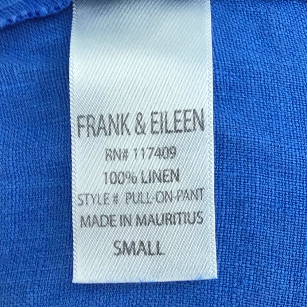 NWT Frank & Eileen Blue Wide Leg Pants size Small - Picture 3 of 5